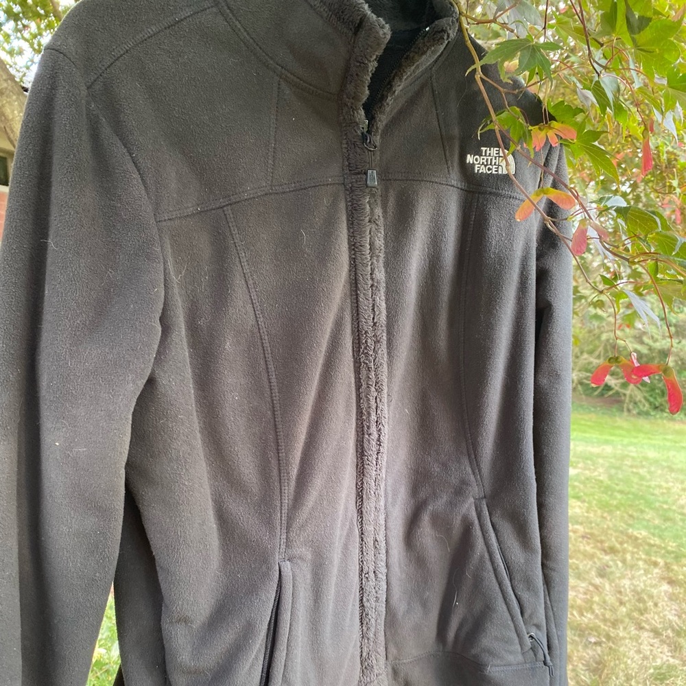 Women's Medium North Face Black Fleece Jacket